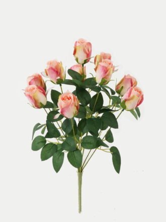 Artificial Flower 25*25*47cm Rose bush GS-128J23017-O1 Flowers Bush 3,000+ sqm showroom with thousands of artificial flowers, plants & trees ready for global sourcing.