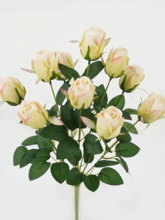 Artificial Flower 25*25*47cm Rose bush GS-128J23017-P2 Flowers Bush 3,000+ sqm showroom with thousands of artificial flowers, plants & trees ready for global sourcing.