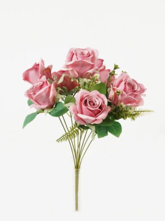 Artificial Flower 25*25*43cm Rose bush GS-70023002-H1 Flowers Bush 3,000+ sqm showroom with thousands of artificial flowers, plants & trees ready for global sourcing.