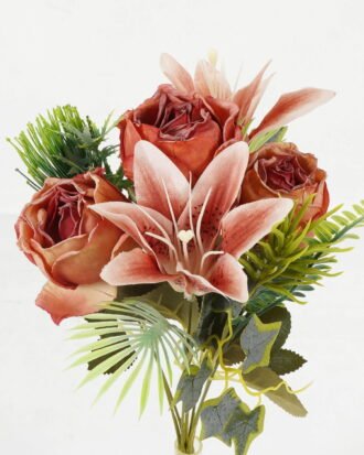 Artificial Flower 20*20*40cm Rose bush GS-70023003-R1 Flowers Bush YeahFlower is one of Chinese leading OEM manufacturers and exporters , supplying the silk flowers, wholesale artificial trees