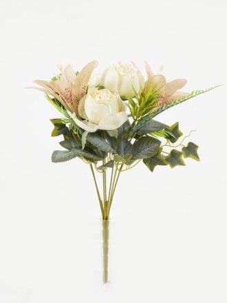 Artificial Flower 20*20*40cm Rose bush GS-70023003-R1 Flowers Bush 3,000+ sqm showroom with thousands of artificial flowers, plants & trees ready for global sourcing.