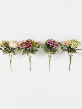 Artificial Flower 20*20*40cm Rose bush GS-70023003-W1 Flowers Bush 3,000+ sqm showroom with thousands of artificial flowers, plants & trees ready for global sourcing.