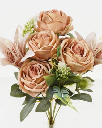 Artificial Flower 20*20*42cm Rose bush GS-70023006-K1 Flowers Bush YeahFlower is one of Chinese leading OEM manufacturers and exporters , supplying the silk flowers, wholesale artificial trees