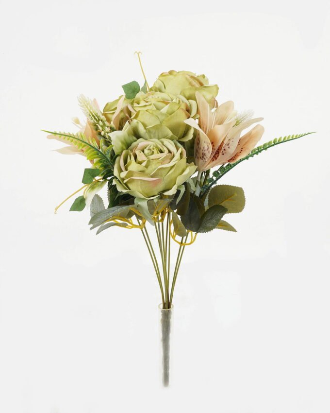 Artificial Flower Rose bush GS-70023006_7 Artificial Flower 20*20*42cm Rose bush GS-70023006 Bouquet YeahFlower is one of Chinese leading OEM manufacturers and exporters , supplying the silk flowers, wholesale artificial trees