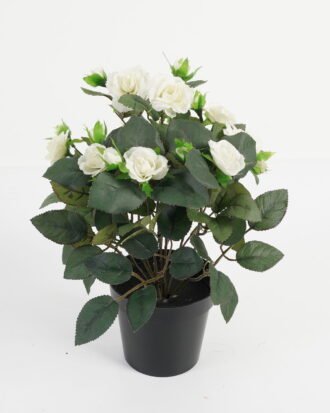 Artificial Flower 25*25*32cm Rose in PP pot GS-03323014-W1 Potted Flowers&Plants YeahFlower is one of Chinese leading OEM manufacturers and exporters , supplying the silk flowers, wholesale artificial trees