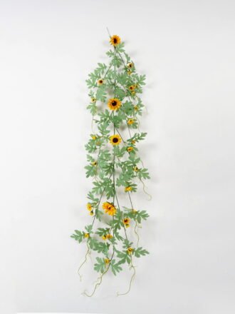 Artificial Flower 16*137cm Rose *7 garland GS-64423002 Leaves&Sprays&Foliages 3,000+ sqm showroom with thousands of artificial flowers, plants & trees ready for global sourcing.