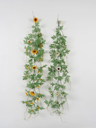 Artificial Flower 20*137cm Sunflower *10 garland GS-64423001-Y1 Leaves&Sprays&Foliages 3,000+ sqm showroom with thousands of artificial flowers, plants & trees ready for global sourcing.