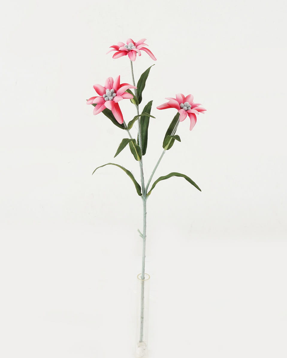 17 Carnation Silk Flower Stem -Red (pack of 12)