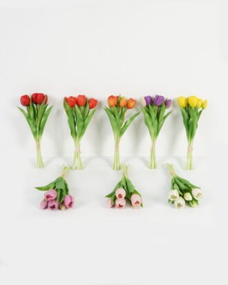 Artificial Flower 14*14*31cm Tulip *5 bundle GS-24523007 Bouquet YeahFlower is one of Chinese leading OEM manufacturers and exporters , supplying the silk flowers, wholesale artificial trees