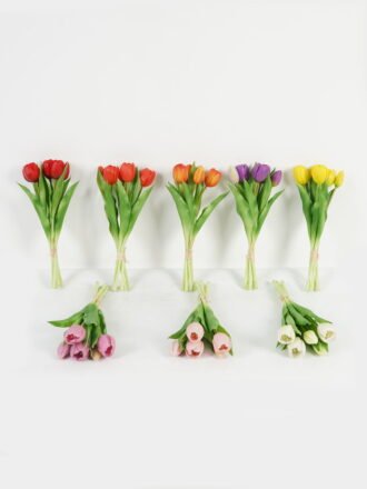 Artificial Flower 19*41cm Rose *8 bundle  GS-44623001-W1 Bouquet 3,000+ sqm showroom with thousands of artificial flowers, plants & trees ready for global sourcing.