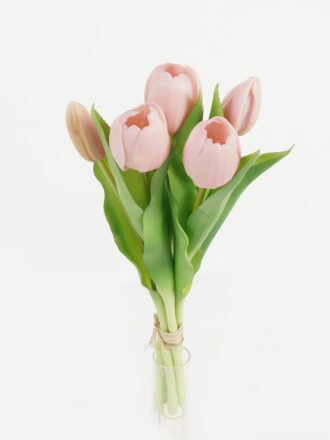 Artificial Flower 14*14*31cm Tulip *5 bundle GS-24523007 Bouquet 3,000+ sqm showroom with thousands of artificial flowers, plants & trees ready for global sourcing.