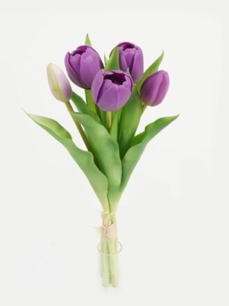 Artificial Flower 14*14*31cm Tulip *5 bundle GS-24523007-P1 Bouquet 3,000+ sqm showroom with thousands of artificial flowers, plants & trees ready for global sourcing.