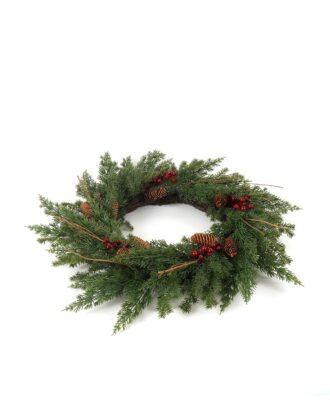 Artificial Plant 60*60cm Red fruit&Pinecone wreath GS-54023022 Christmas Item YeahFlower is one of Chinese leading OEM manufacturers and exporters , supplying the silk flowers, wholesale artificial trees Artificial Plant 60*60cm Red fruit&Pinecone wreath GS-54023022 Christmas Item YeahFlower is one of Chinese leading OEM manufacturers and exporters , supplying the silk flowers, wholesale artificial trees