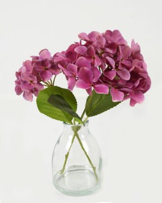 Artificial Table Plants 29cm Hydrangea *2 single steam in the glass GS-06923008-Z1 Potted Flowers&Plants YeahFlower is one of Chinese leading OEM manufacturers and exporters , supplying the silk flowers, wholesale artificial trees
