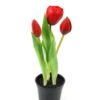 Artificial Table Plants 9*9*24cm Tulip *3 in PP  pot GS-24523024-R1 Potted Flowers&Plants YeahFlower is one of Chinese leading OEM manufacturers and exporters , supplying the silk flowers, wholesale artificial trees