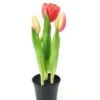 Artificial Table Plants 9*9*24cm Tulip *3 in PP  pot GS-24523024-R1 Potted Flowers&Plants YeahFlower is one of Chinese leading OEM manufacturers and exporters , supplying the silk flowers, wholesale artificial trees