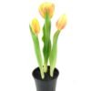 Artificial Table Plants 9*9*24cm Tulip *3 in PP  pot GS-24523024-Y2 Potted Flowers&Plants YeahFlower is one of Chinese leading OEM manufacturers and exporters , supplying the silk flowers, wholesale artificial trees