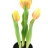 Artificial Table Plants 9*9*24cm Tulip *3 in PP  pot GS-24523024-Y2 Potted Flowers&Plants YeahFlower is one of Chinese leading OEM manufacturers and exporters , supplying the silk flowers, wholesale artificial trees