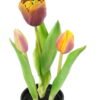 Artificial Table Plants 9*9*24cm Tulip *3 in PP  pot GS-24523024-Z3 Potted Flowers&Plants YeahFlower is one of Chinese leading OEM manufacturers and exporters , supplying the silk flowers, wholesale artificial trees