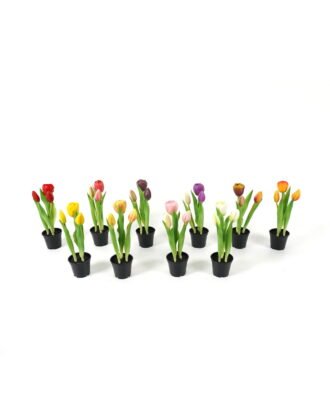 Artificial Table Plants 9*9*24cm Tulip *3 in PP  pot GS-24523024 Potted Flowers&Plants YeahFlower is one of Chinese leading OEM manufacturers and exporters , supplying the silk flowers, wholesale artificial trees