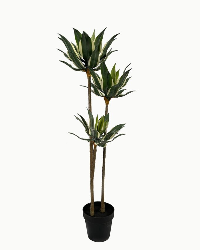 Artificial Tree 128cm Maguey *3 in PP pot real touch/54 lvs GS-41923001 Tree&Plant YeahFlower is one of Chinese leading OEM manufacturers and exporters , supplying the silk flowers, wholesale artificial trees