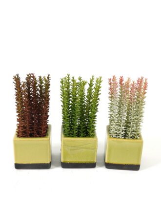 Artificial Table Plants 18*18*25cm Artificial plant in Ceramic pot GS-59123022 Potted Flowers&Plants 3,000+ sqm showroom with thousands of artificial flowers, plants & trees ready for global sourcing.