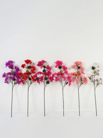 Artificial Flower 22*91cm Triangle rose *3 single stem GS-38023NEW-3-P1 Single Flowers 3,000+ sqm showroom with thousands of artificial flowers, plants & trees ready for global sourcing.