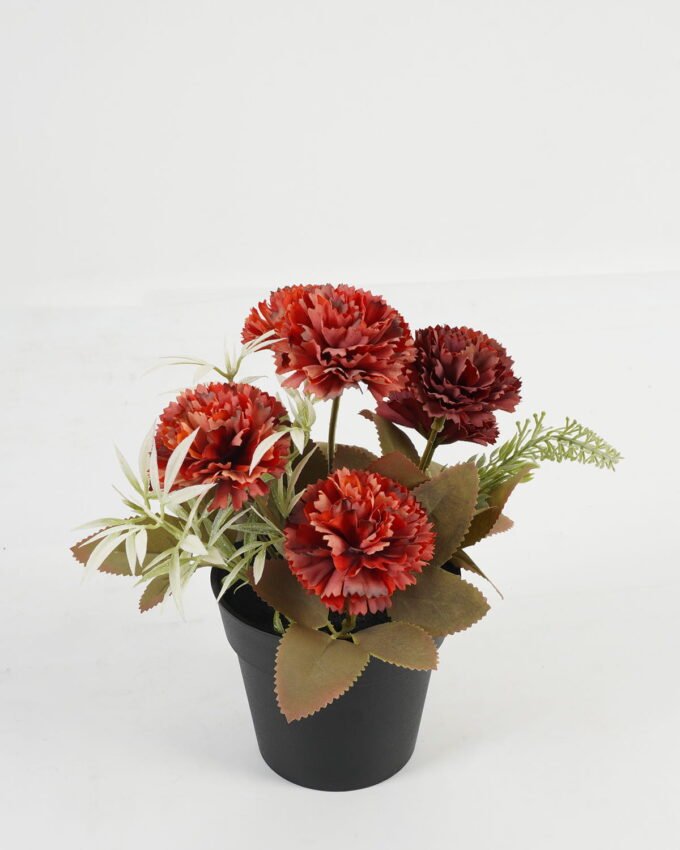 Artificial Flower 20*20*21cm Carnation in PP pot GS-03323039 Potted Flowers&Plants YeahFlower is one of Chinese leading OEM manufacturers and exporters , supplying the silk flowers, wholesale artificial trees