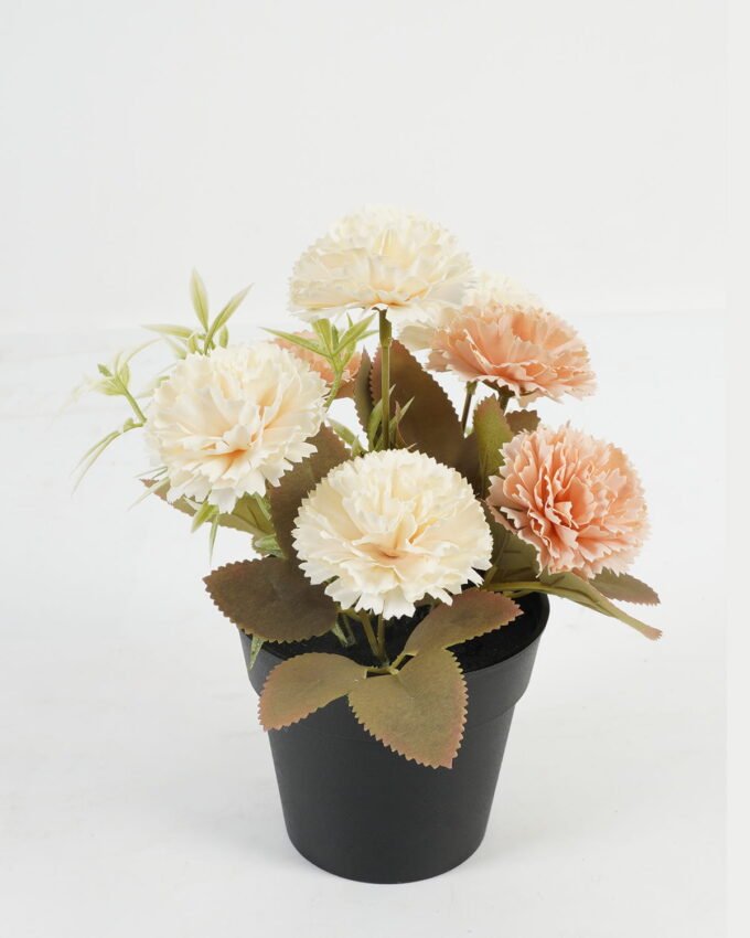 Artificial Flower 20*20*21cm Carnation in PP pot GS-03323039 Potted Flowers&Plants YeahFlower is one of Chinese leading OEM manufacturers and exporters , supplying the silk flowers, wholesale artificial trees