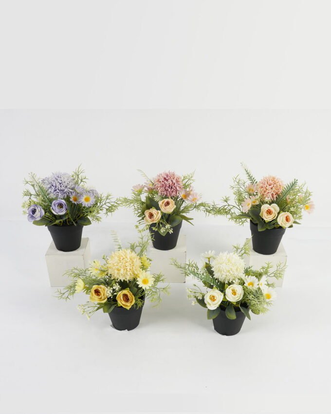 Artificial Flower 16*16*20cm Chrysanthemum Rose in PP pot GS-03323040 Potted Flowers&Plants YeahFlower is one of Chinese leading OEM manufacturers and exporters , supplying the silk flowers, wholesale artificial trees