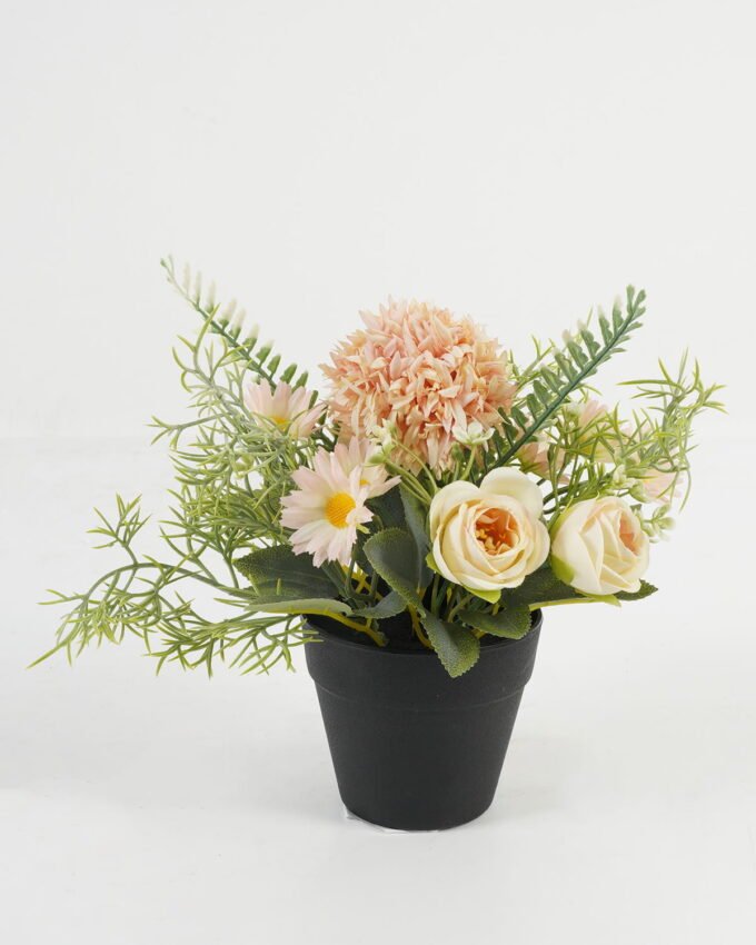 Artificial Flower 16*16*20cm Chrysanthemum Rose in PP pot GS-03323040 Potted Flowers&Plants YeahFlower is one of Chinese leading OEM manufacturers and exporters , supplying the silk flowers, wholesale artificial trees