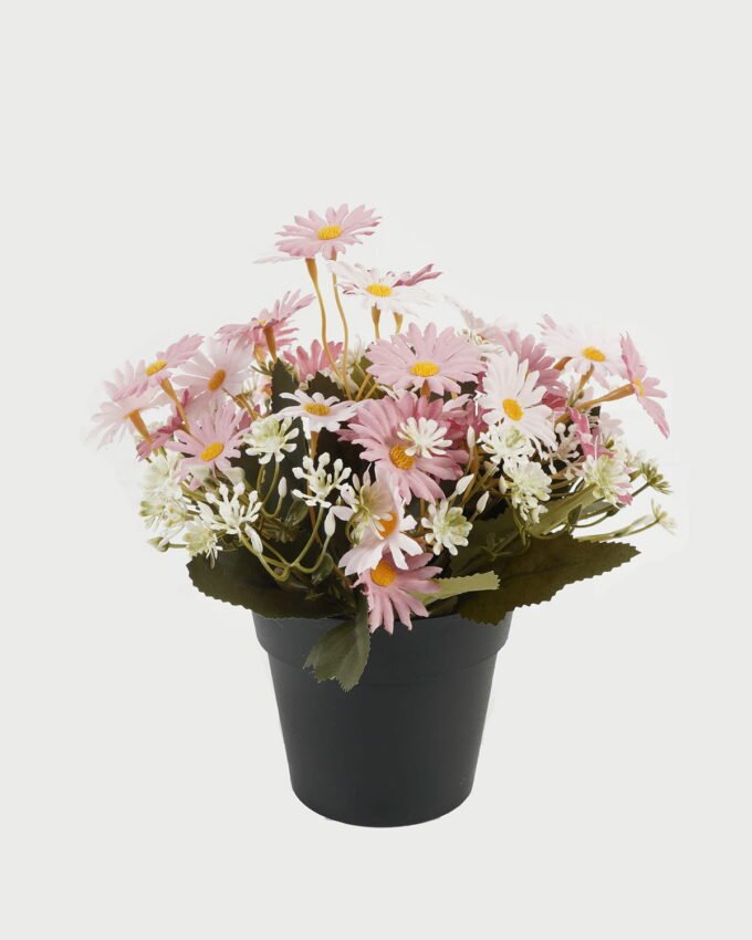Artificial Flower 20*20*19cm Daisy in PP pot GS-03323028 Single Flowers YeahFlower is one of Chinese leading OEM manufacturers and exporters , supplying the silk flowers, wholesale artificial trees