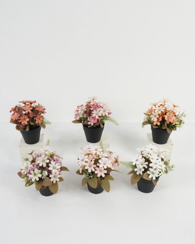 Artificial Flower 17*17*18cm Daisy in PP pot GS-03323045 Potted Flowers&Plants YeahFlower is one of Chinese leading OEM manufacturers and exporters , supplying the silk flowers, wholesale artificial trees