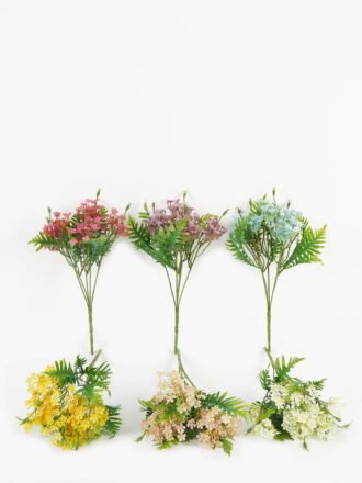 Artificial Flower 16*16*33cm Flower *5 bush GS-36623013CONTI-R1 Flowers Bush 3,000+ sqm showroom with thousands of artificial flowers, plants & trees ready for global sourcing.