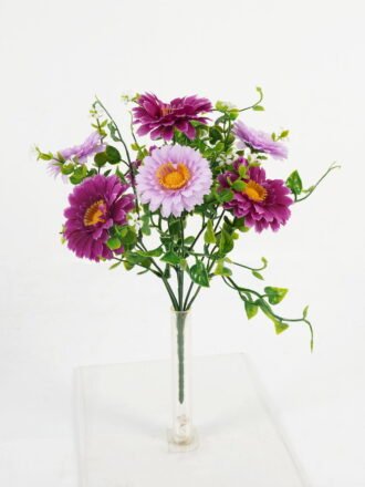 Artificial Flower Triangle rose *5 bush GS-38023011-R1 Flowers Bush 3,000+ sqm showroom with thousands of artificial flowers, plants & trees ready for global sourcing.