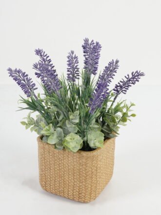 Artificial Flower 21*21*39cm Lavender in cement pot GS-03323071 Potted Flowers&Plants 3,000+ sqm showroom with thousands of artificial flowers, plants & trees ready for global sourcing.