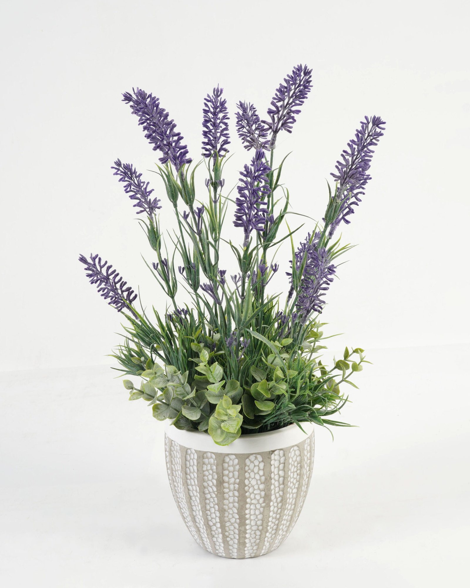 Artificial Flower 21*21*39cm Lavender in cement pot GS-03323071 Potted Flowers&Plants YeahFlower is one of Chinese leading OEM manufacturers and exporters , supplying the silk flowers, wholesale artificial trees