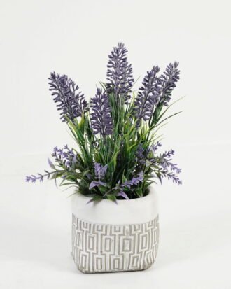 Artificial Flower 15*15*25cm Lavender in cement pot GS-03323074 Potted Flowers&Plants YeahFlower is one of Chinese leading OEM manufacturers and exporters , supplying the silk flowers, wholesale artificial trees