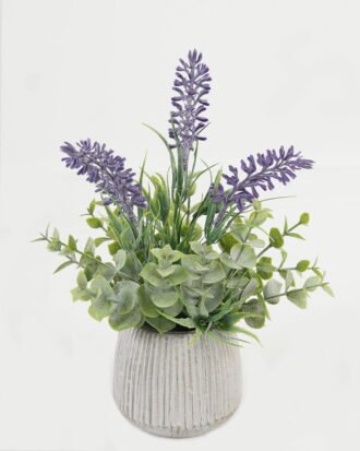 Artificial Flower 13*13*21cm Lavender in cement pot GS-03323076 Potted Flowers&Plants YeahFlower is one of Chinese leading OEM manufacturers and exporters , supplying the silk flowers, wholesale artificial trees