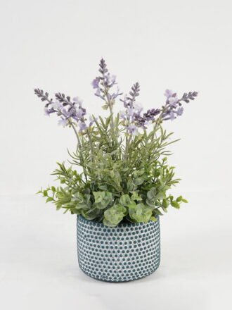 Artificial Flower 25*25*33cm Lavender in cement pot GS-03323079 Potted Flowers&Plants 3,000+ sqm showroom with thousands of artificial flowers, plants & trees ready for global sourcing.