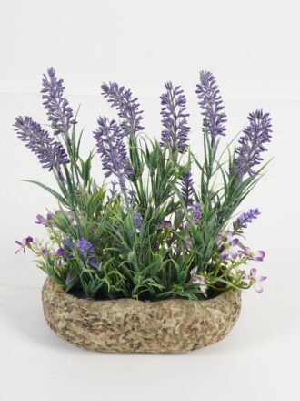 Artificial Flower 20*20*29cm Lavender in ceramic pot GS-03323085 Potted Flowers&Plants 3,000+ sqm showroom with thousands of artificial flowers, plants & trees ready for global sourcing.