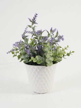 Artificial Flower 21*19*23cm Lavender in cement pot GS-03323083 Potted Flowers&Plants 3,000+ sqm showroom with thousands of artificial flowers, plants & trees ready for global sourcing.