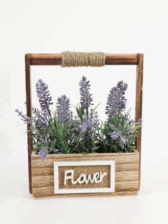Artificial Flower 15*10*23.5cm Lavender in wooden pot GS-03323089 Potted Flowers&Plants 3,000+ sqm showroom with thousands of artificial flowers, plants & trees ready for global sourcing.