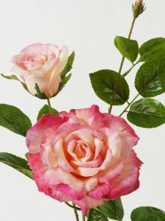 Artificial Flower 23*23*80cm Rose *2 single stem GS-39123015CONTI-R3 Single Flowers 3,000+ sqm showroom with thousands of artificial flowers, plants & trees ready for global sourcing.