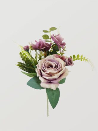 Artificial Flower 20*20*35cm Rose *5 bush GS-59223001CONTI Flowers Bush 3,000+ sqm showroom with thousands of artificial flowers, plants & trees ready for global sourcing.