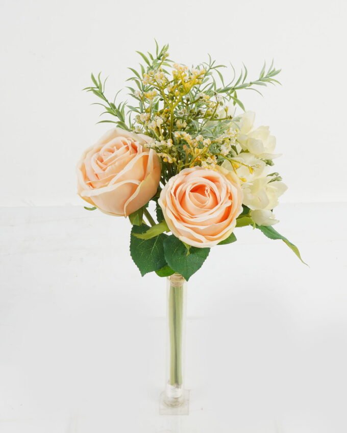 Artificial Flower 19*19*33cm  Rose hydrangea *5 bundle GS-27923036-C1 Bouquet YeahFlower is one of Chinese leading OEM manufacturers and exporters , supplying the silk flowers, wholesale artificial trees