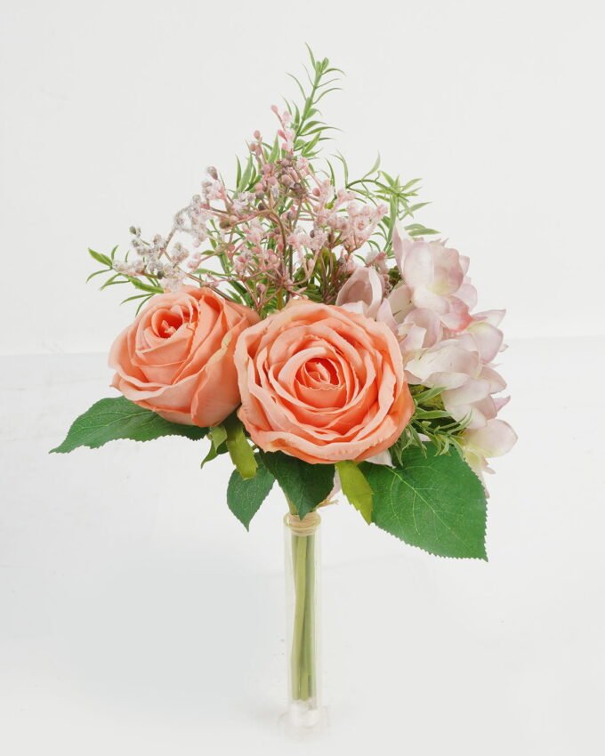 Artificial Flower 19*19*33cm  Rose hydrangea *5 bundle GS-27923036-C1 Bouquet YeahFlower is one of Chinese leading OEM manufacturers and exporters , supplying the silk flowers, wholesale artificial trees