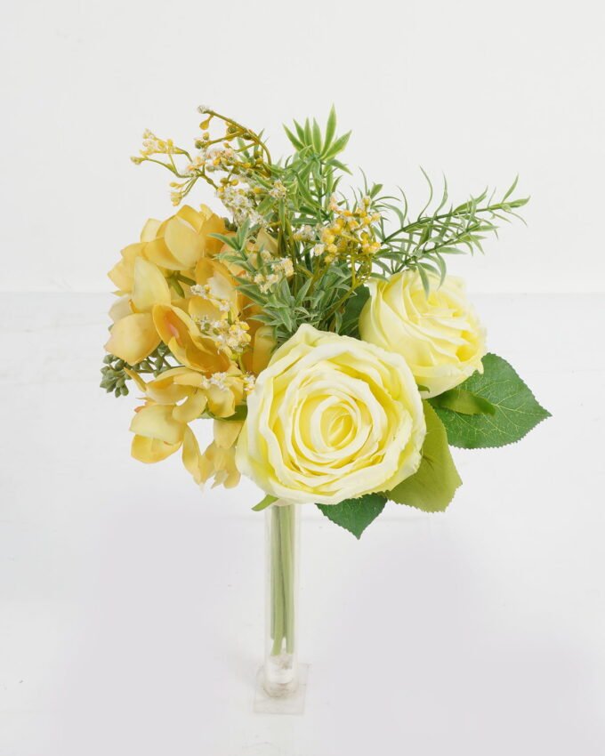 Artificial Flower 19*19*33cm  Rose hydrangea *5 bundle GS-27923036-C1 Bouquet YeahFlower is one of Chinese leading OEM manufacturers and exporters , supplying the silk flowers, wholesale artificial trees