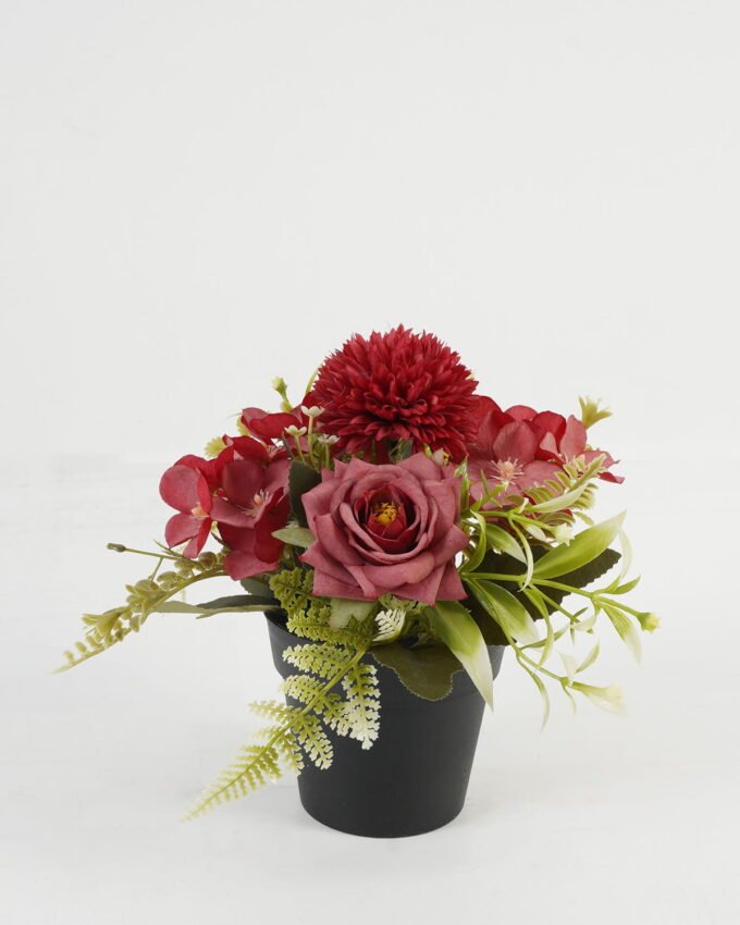 Artificial Flower Rose hydrangea in PP pot GS-03323031_4 Artificial Flower 20*20*19cm Rose hydrangea in PP pot GS-03323031 Potted Flowers&Plants YeahFlower is one of Chinese leading OEM manufacturers and exporters , supplying the silk flowers, wholesale artificial trees