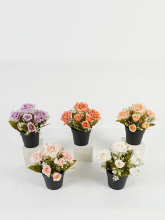 Artificial Flower 17*17*18cm Daisy in PP pot GS-03323045 Potted Flowers&Plants 3,000+ sqm showroom with thousands of artificial flowers, plants & trees ready for global sourcing.